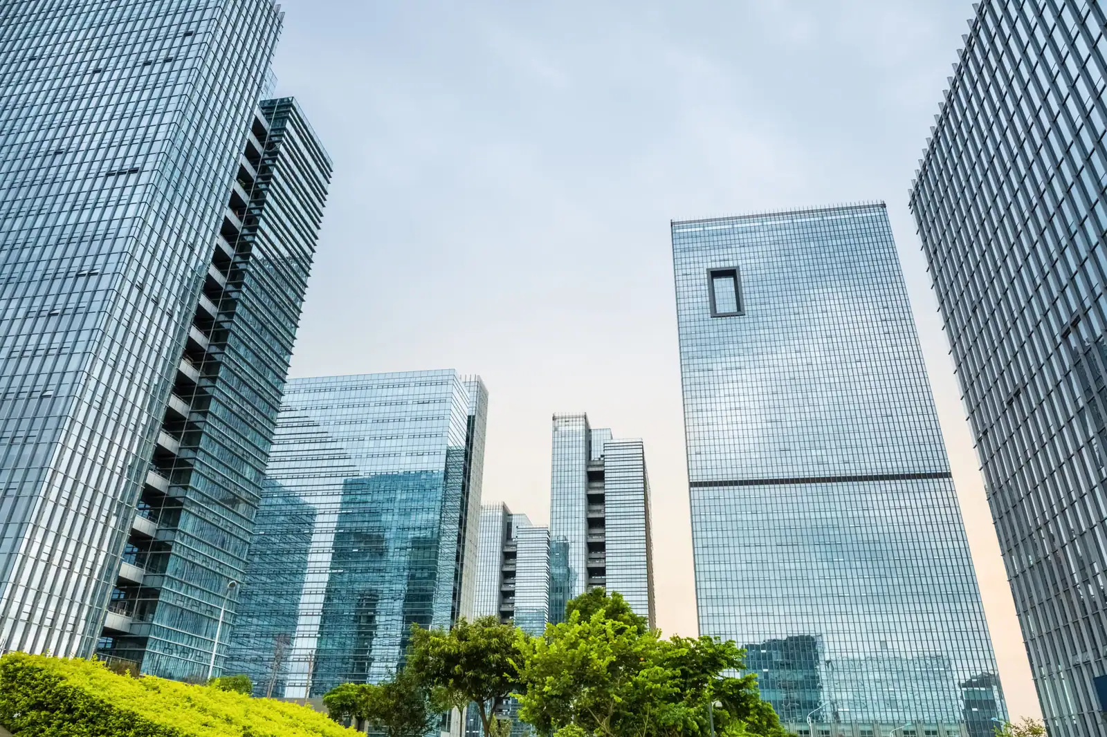 Modern office towers